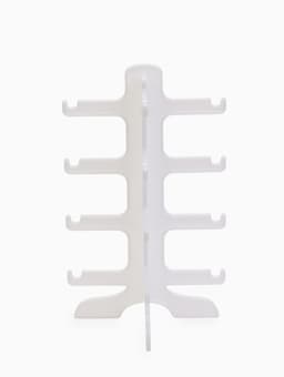 Подставка под очки 4 места, 15.5×14×25.5 см, белая