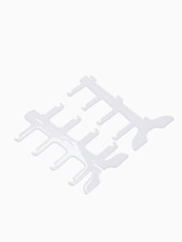 Подставка под очки 4 места, 15.5×14×25.5 см, белая