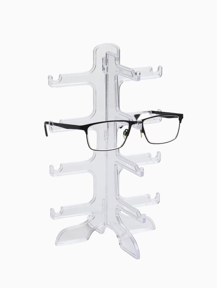 Подставка под очки 4 места, оргстекло, 16×14.5×25.5 см, прозрачная