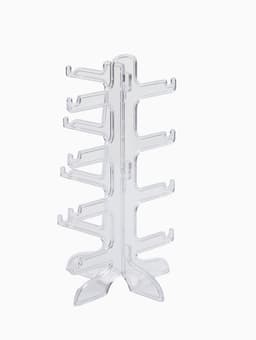 Подставка под очки 4 места, оргстекло, 16×14.5×25.5 см, прозрачная