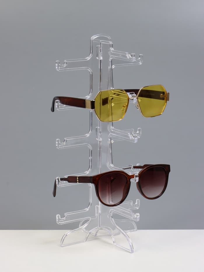 Подставка под очки 5 мест, 16×14.5×31 см, прозрачная