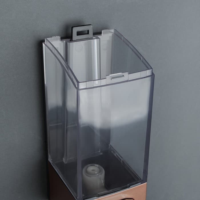 Диспенсер для жидкого мыла, механический, 350 мл, коричневый