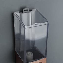 Диспенсер для жидкого мыла, механический, 350 мл, коричневый