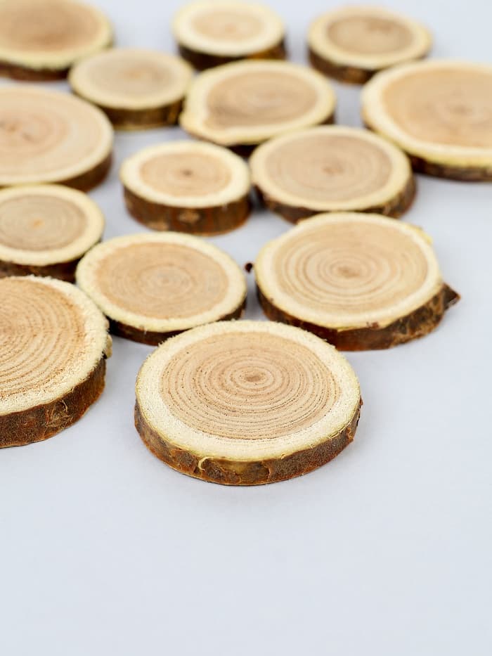 Декор «Спилы», размеры МИКС, возможные размеры спилов: от 2 до 14 см