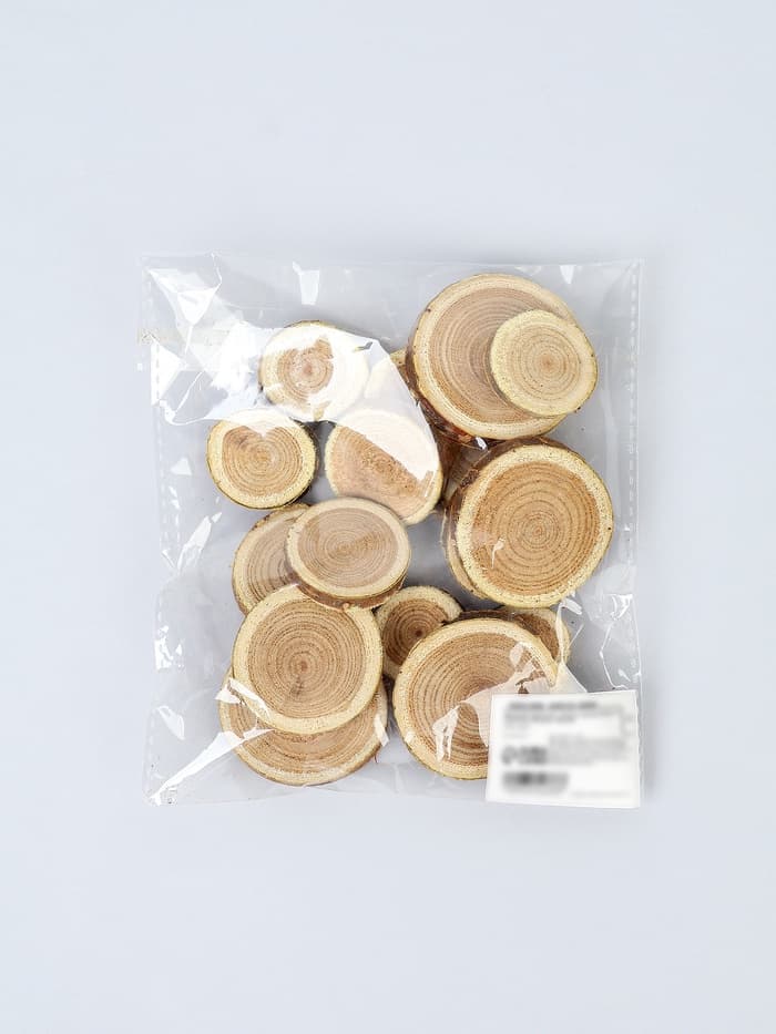 Декор «Спилы», размеры МИКС, возможные размеры спилов: от 2 до 14 см