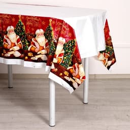 Скатерть одноразовая «Счастливого Нового Года», Дед Мороз, 182×137 см