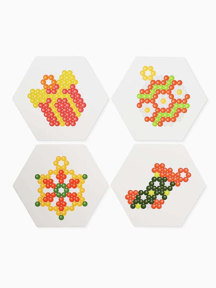 Аквамозаика «Украшения на ёлку», 4 фигурки