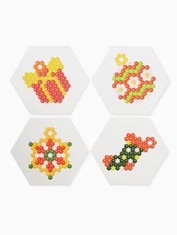 Аквамозаика «Украшения на ёлку», 4 фигурки