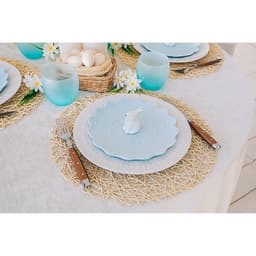 Салфетка сервировочная на стол Доляна «Одуванчик», d=38 см, бежевая