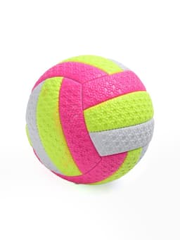 Волейбольный мяч, машинная сшивка, 18 панелей, р. 2, PVC, цвета МИКС