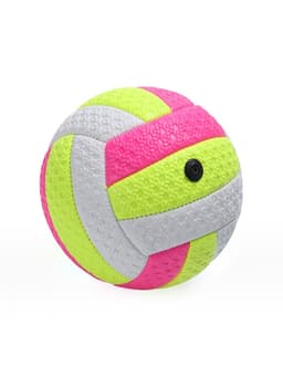 Волейбольный мяч, машинная сшивка, 18 панелей, р. 2, PVC, цвета МИКС