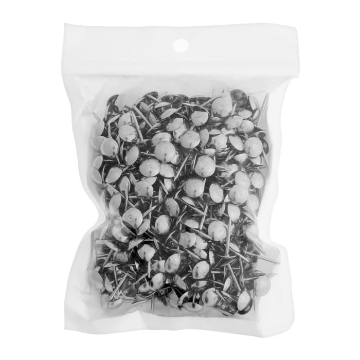 Гвозди ТУНДРА, декоративные, обивочные, 8×15 мм, хром, 500 шт.