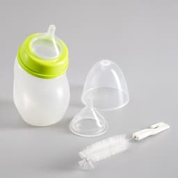 Набор для вскармливания животных DIIL, бутылочка 180 мл, 2 соски и ёршик, цвет МИКС