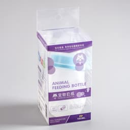 Набор для вскармливания животных DIIL, бутылочка 180 мл, 2 соски и ёршик, цвет МИКС