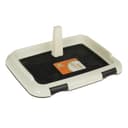 Туалет для собак 46.5×35.5×5.5 см, со съёмным бортом, решёткой и столбиком, пластик, чёрный