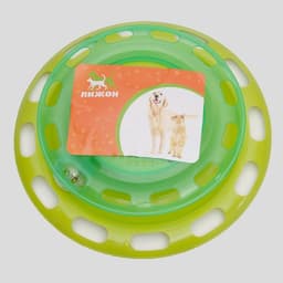 Игровой комплекс для кошек «Пижон», с отсеками для лакомств/кошачьей мяты и шариком, зелёный