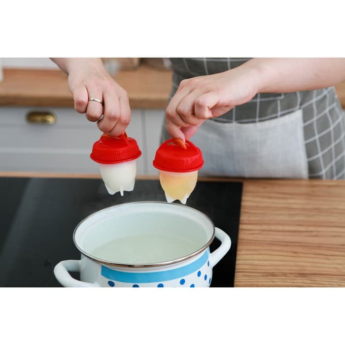 Набор контейнеров для варки яиц без скорлупы, 6 шт., 6.5×9 см