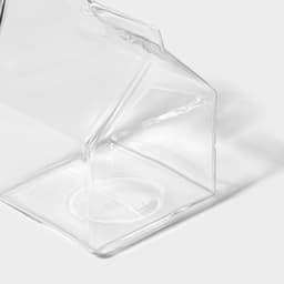 Молочник Доляна «Пакет», 400 мл, 9×7×10.3 см, стекло, прозрачный