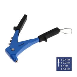 Заклепочник ТУНДРА, 260 мм, заклепки 2.4 - 3.2 - 4 - 4.8 мм