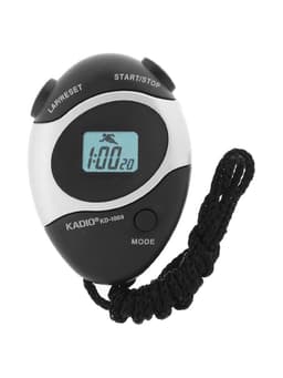 Секундомер Kadio, 7.8×5.5×2 см, 1 отсечка, будильник, часы, календарь