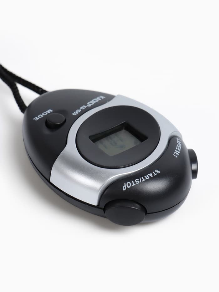 Секундомер Kadio, 7.8×5.5×2 см, 1 отсечка, будильник, часы, календарь