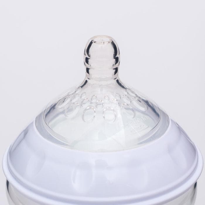 Бутылочка для кормления антиколиковая, от 0 мес., 180 мл, белая