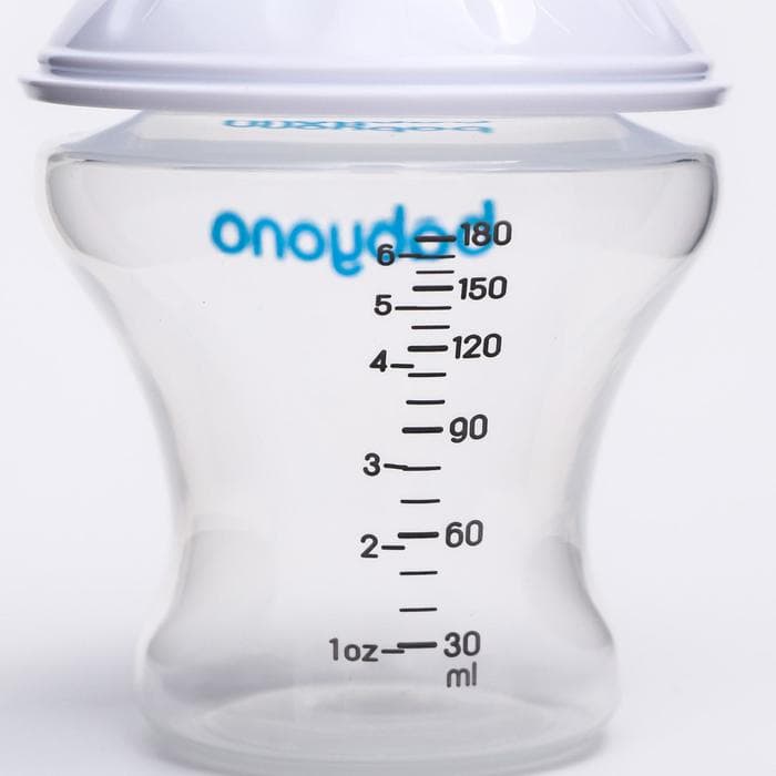 Бутылочка для кормления антиколиковая, от 0 мес., 180 мл, белая