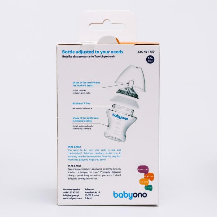 Бутылочка для кормления антиколиковая, от 0 мес., 180 мл, белая