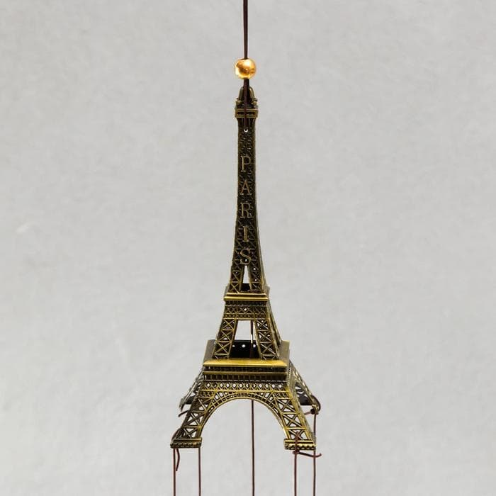 Музыка ветра «Эйфелева башня», металл, 4 колокольчика, 41 см