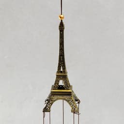 Музыка ветра «Эйфелева башня», металл, 4 колокольчика, 41 см