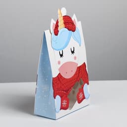 Коробка подарочная новогодняя складная «Вкусный подарок», 15×7×22 см, Новый год