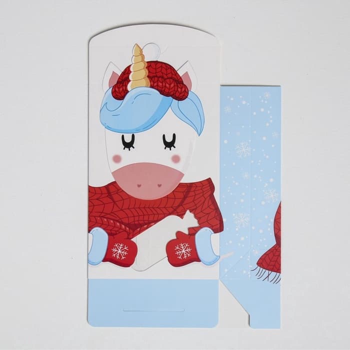 Коробка подарочная новогодняя складная «Вкусный подарок», 15×7×22 см, Новый год