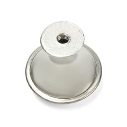 Ручка кнопка ТУНДРА, d=23 мм, цвет матовый никель