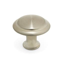 Ручка кнопка ТУНДРА, d=28 мм, цвет матовый никель