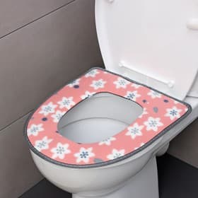 Чехол на сиденье для унитаза на липучках «Цветы», 35×45 см, МИКС