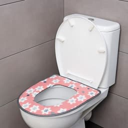 Чехол на сиденье для унитаза на липучках «Цветы», 35×45 см, МИКС