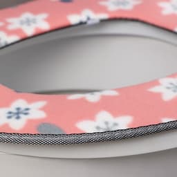 Чехол на сиденье для унитаза на липучках «Цветы», 35×45 см, МИКС