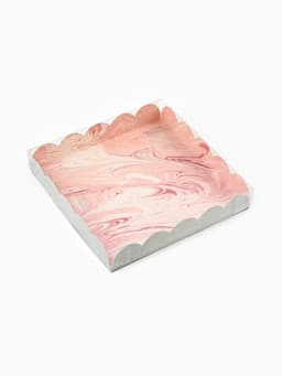 Коробка для печенья, кондитерская упаковка с пластиковой крышкой, «Радуйся новому дню», 18×18×3 см