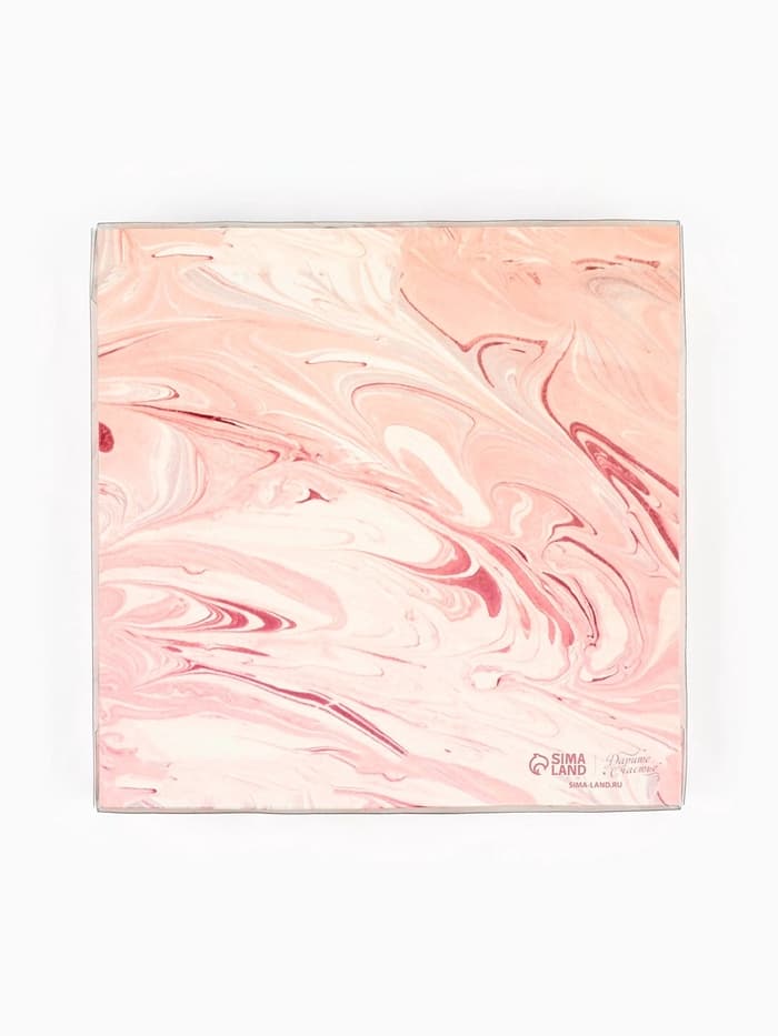 Коробка для печенья, кондитерская упаковка с пластиковой крышкой, «Радуйся новому дню», 18×18×3 см