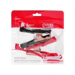 Зажим АКБ TORSO, 9 см, 50 А, обмеднённый, набор 2 шт.