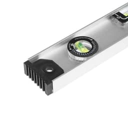 Уровень алюминиевый ТУНДРА «Рельс», 3 глазка (1 поворотный), 400 мм