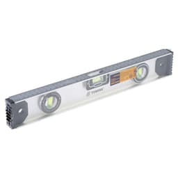 Уровень алюминиевый ТУНДРА «Рельс», 3 глазка (1 поворотный), 400 мм