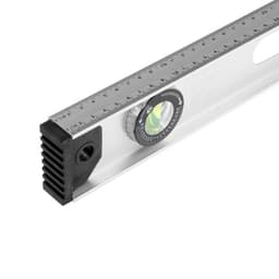 Уровень алюминиевый ТУНДРА «Рельс», 3 глазка (1 поворотный), 800 мм