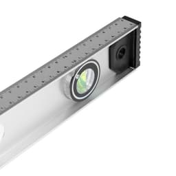 Уровень алюминиевый ТУНДРА «Рельс», 3 глазка (1 поворотный), 800 мм