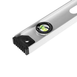 Уровень алюминиевый ТУНДРА «Рельс», 3 глазка (1 поворотный), 800 мм