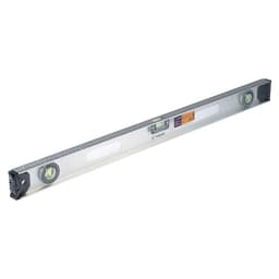 Уровень алюминиевый ТУНДРА «Рельс», 3 глазка (1 поворотный), 800 мм