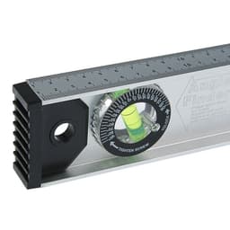 Уровень алюминиевый ТУНДРА «Рельс», 3 глазка (1 поворотный), 1500 мм