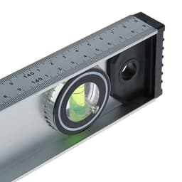 Уровень алюминиевый ТУНДРА «Рельс», 3 глазка (1 поворотный), 1500 мм