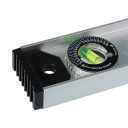 Уровень алюминиевый ТУНДРА «Рельс», 3 глазка (1 поворотный), 1500 мм