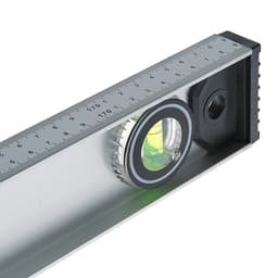 Уровень алюминиевый ТУНДРА «Рельс», 3 глазка (1 поворотный), 1800 мм